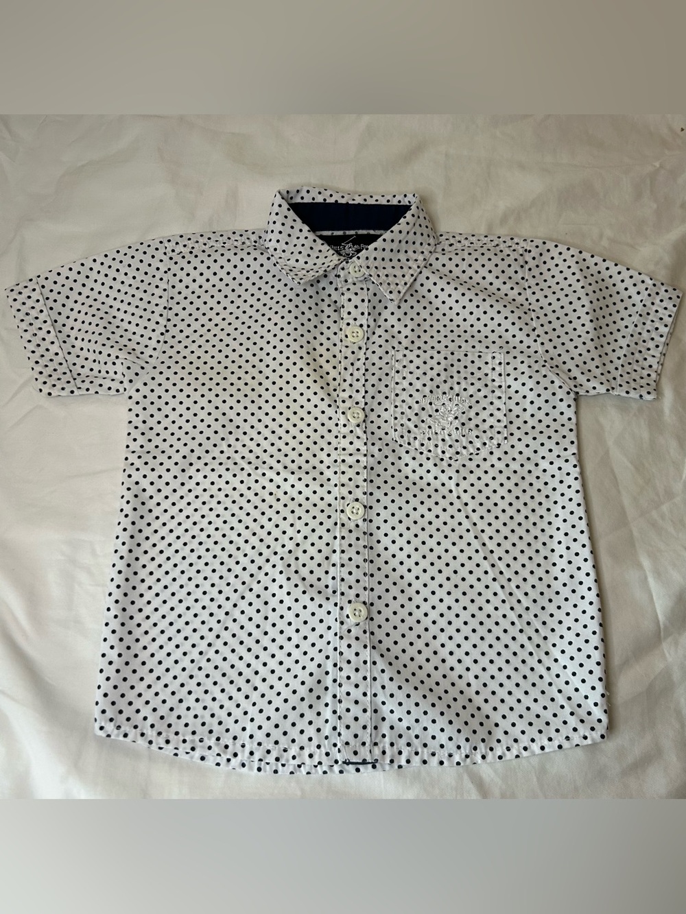 Beverly Hills Polo Club Baby Boy Polka Dot Button-Up Shirt